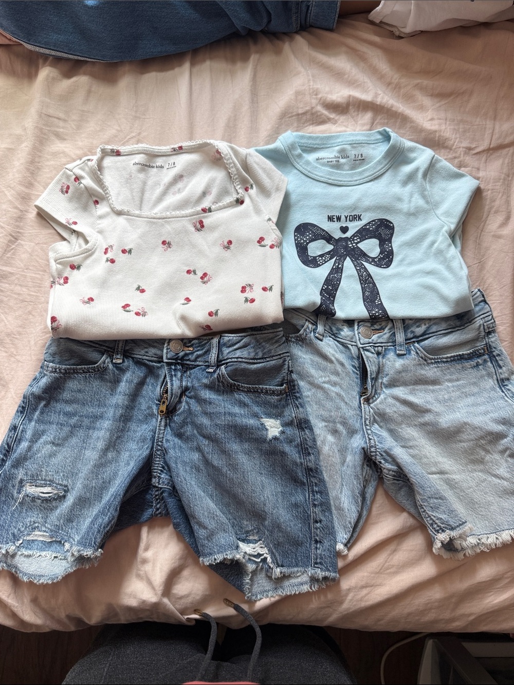 Abercrombie kids  bundle shirts and shorts for girls